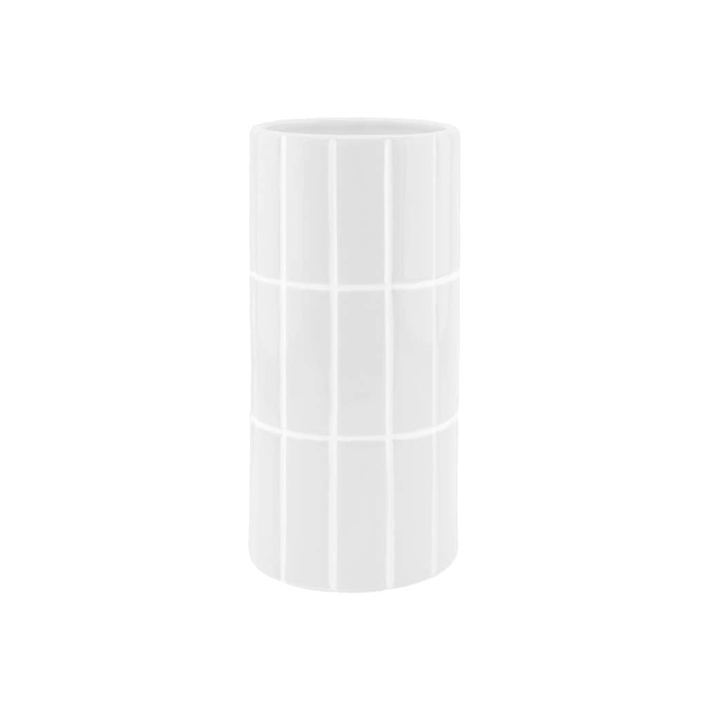 Opjet Paris - Wholesale Vase - White tiled vase D10.5 H23cm