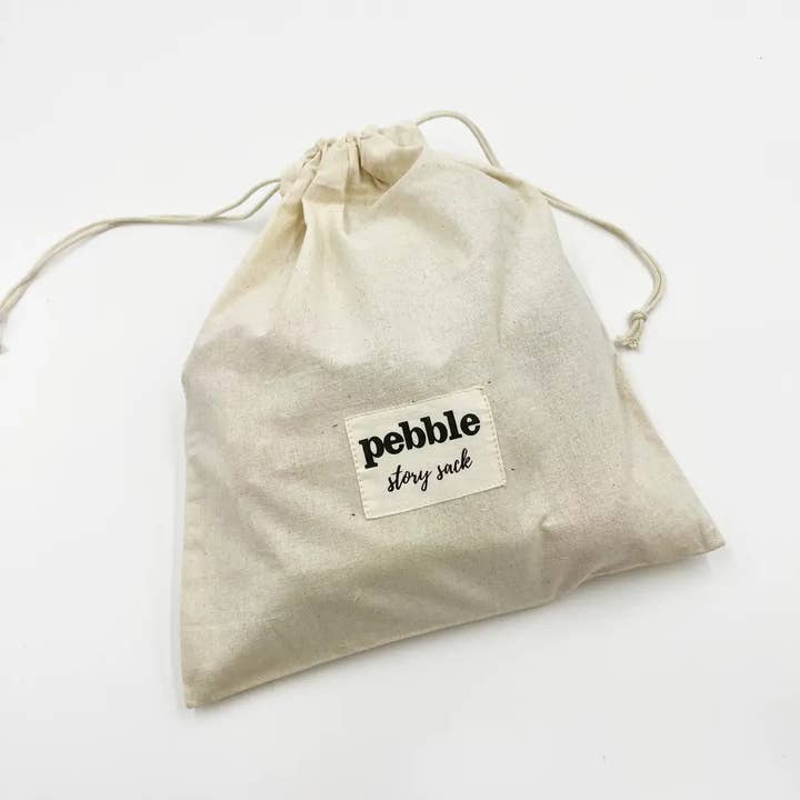 Saco de Cuentos Pebble – Bolsa de Algodón para Conjuntos Personalizados de Libros y Juguetes para venta al por mayor de PebbleChild USA