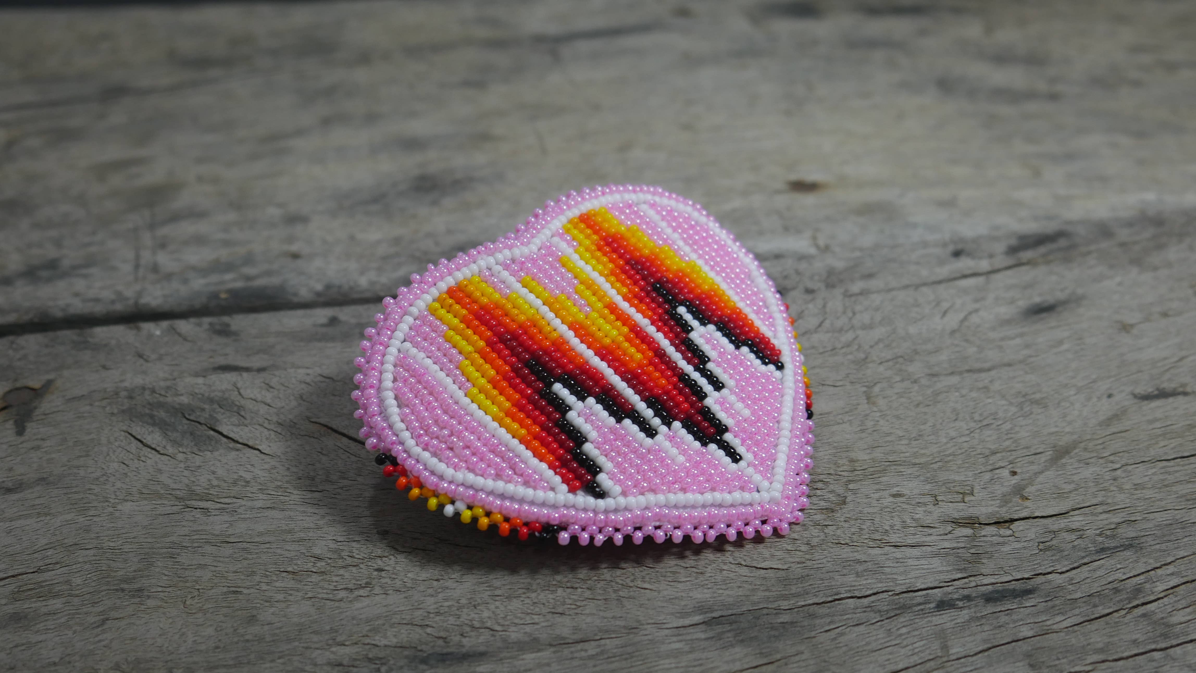 KANGURAH – Engroshandel Hårspænde – Kvinder – Lyserød perlebarrette hårklip med perler, Tribal Barrette3