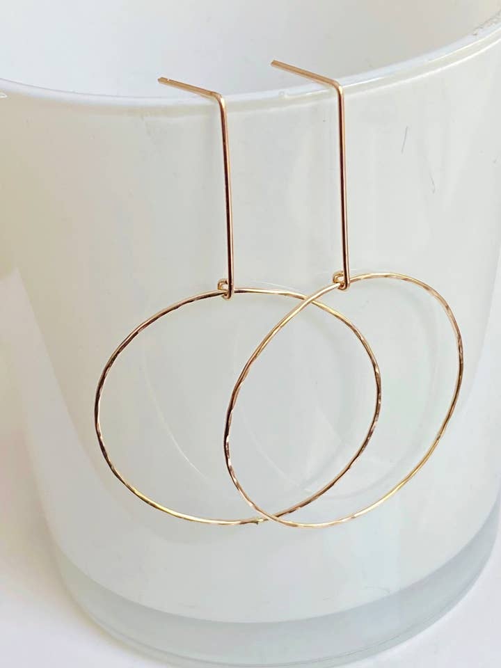 Cerchio moderno drop-large per la vendita all'ingrosso da parte di Bonnie Boardman Jewelry