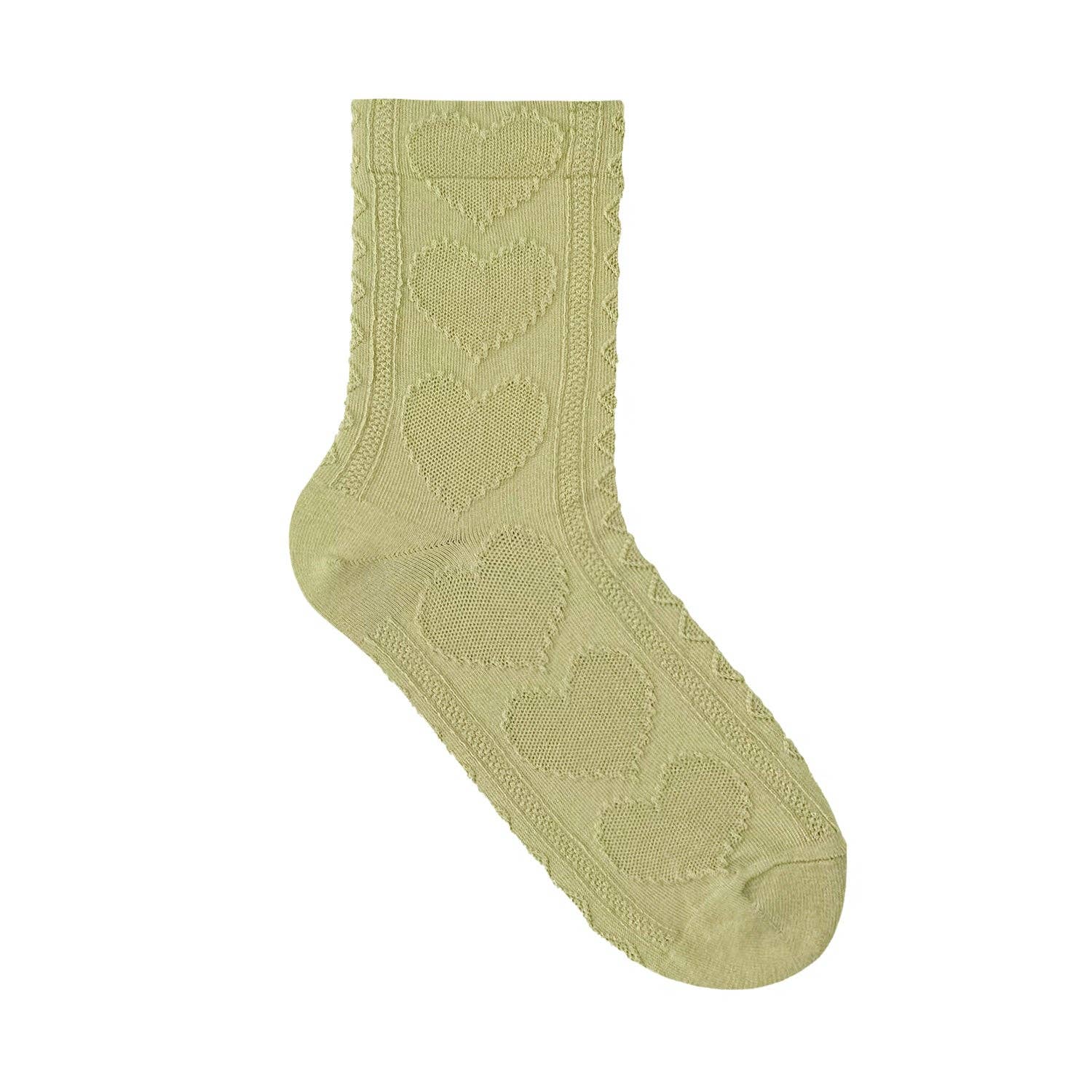 7DAYSSOCKS - Vente Chaussettes – femme - Chaussettes Crew Heart Twist pour femmes2