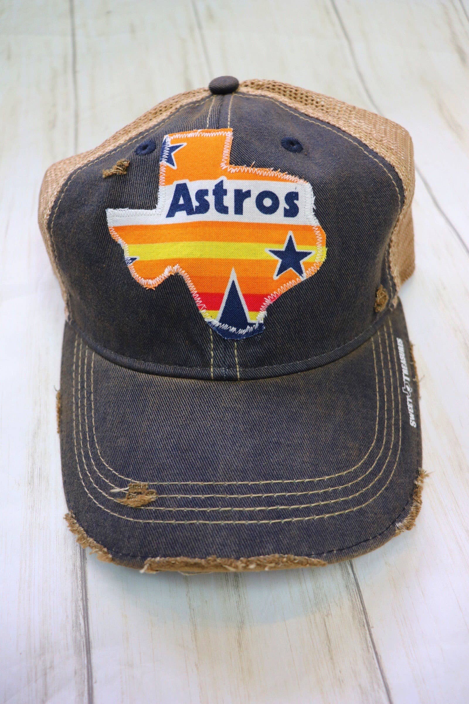 Sweet Texas Treasures - Wholesale Trucker Hat - Unisex - Throwback Houston Texas Dirty Trucker Hat 2