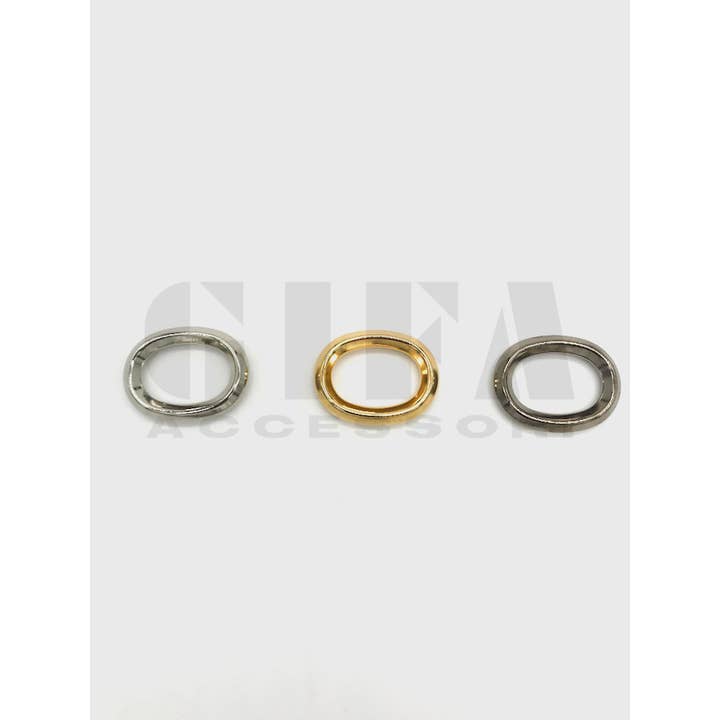 Gifa Accessori - Wholesale Band/Stacked Ring - Oval rings in square wire zamak 2.5 cm2