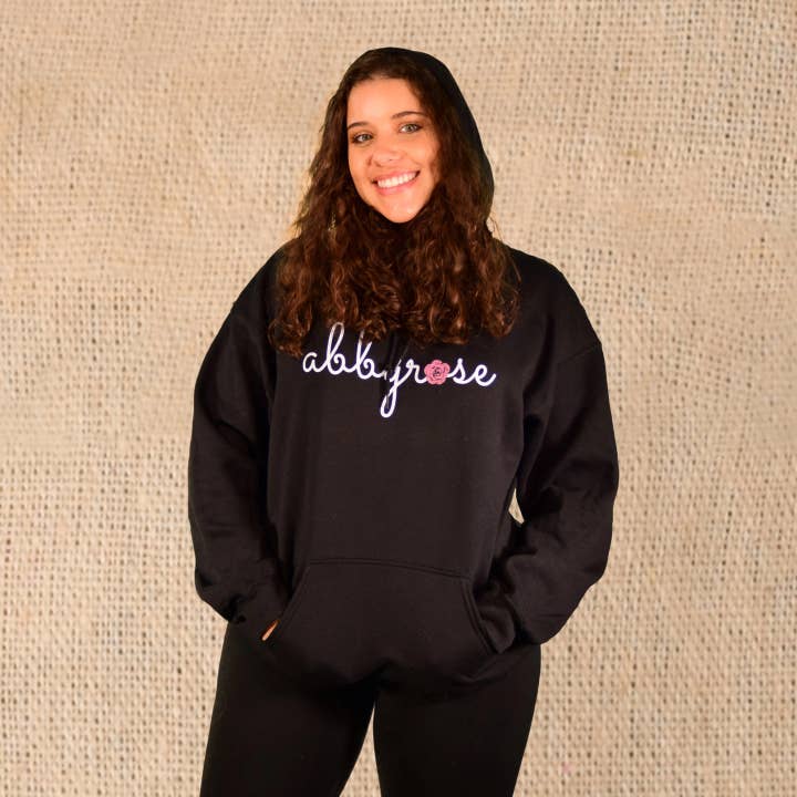 Black abbyrose Hoodie for wholesale by abbyrose