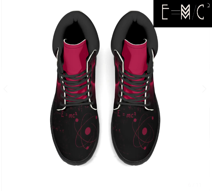 E=M/C2 - Wholesale Boots - Men's - E=M/C2 Men's Black Hole Pink Leather All Season Boots 3