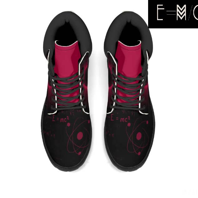 E=M/C2 - Wholesale Boots - Men's - E=M/C2 Men's Black Hole Pink Leather All Season Boots 3