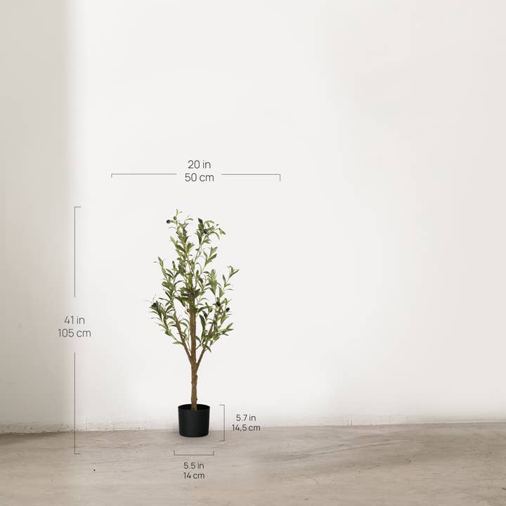 Maia Shop - Wholesale Artificial Plant - 3.5' Minimal Artificial Olive Tree4