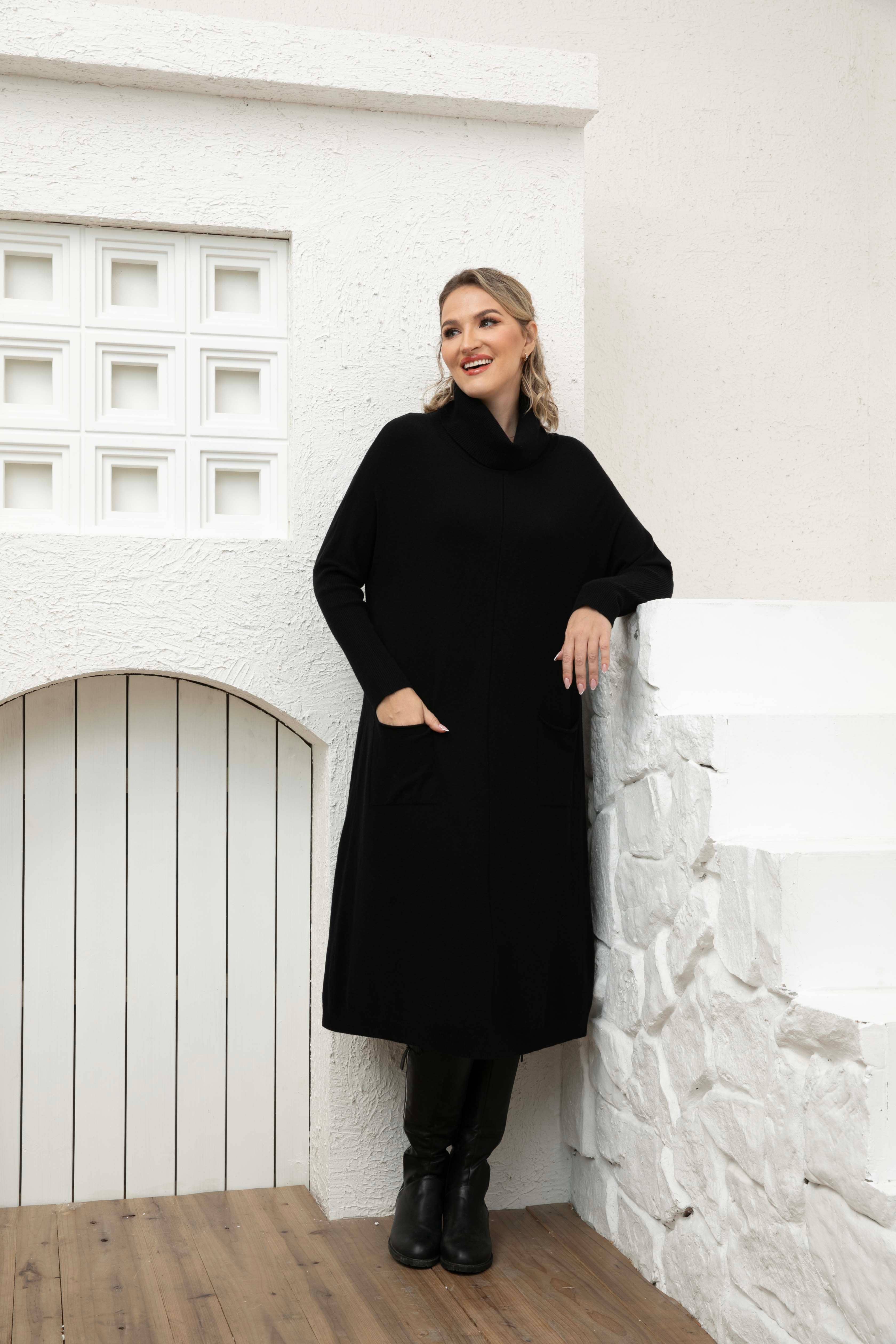 Orange Fashion Village - Vente Robe – femme - Robe-pull longue Cozy Chic16