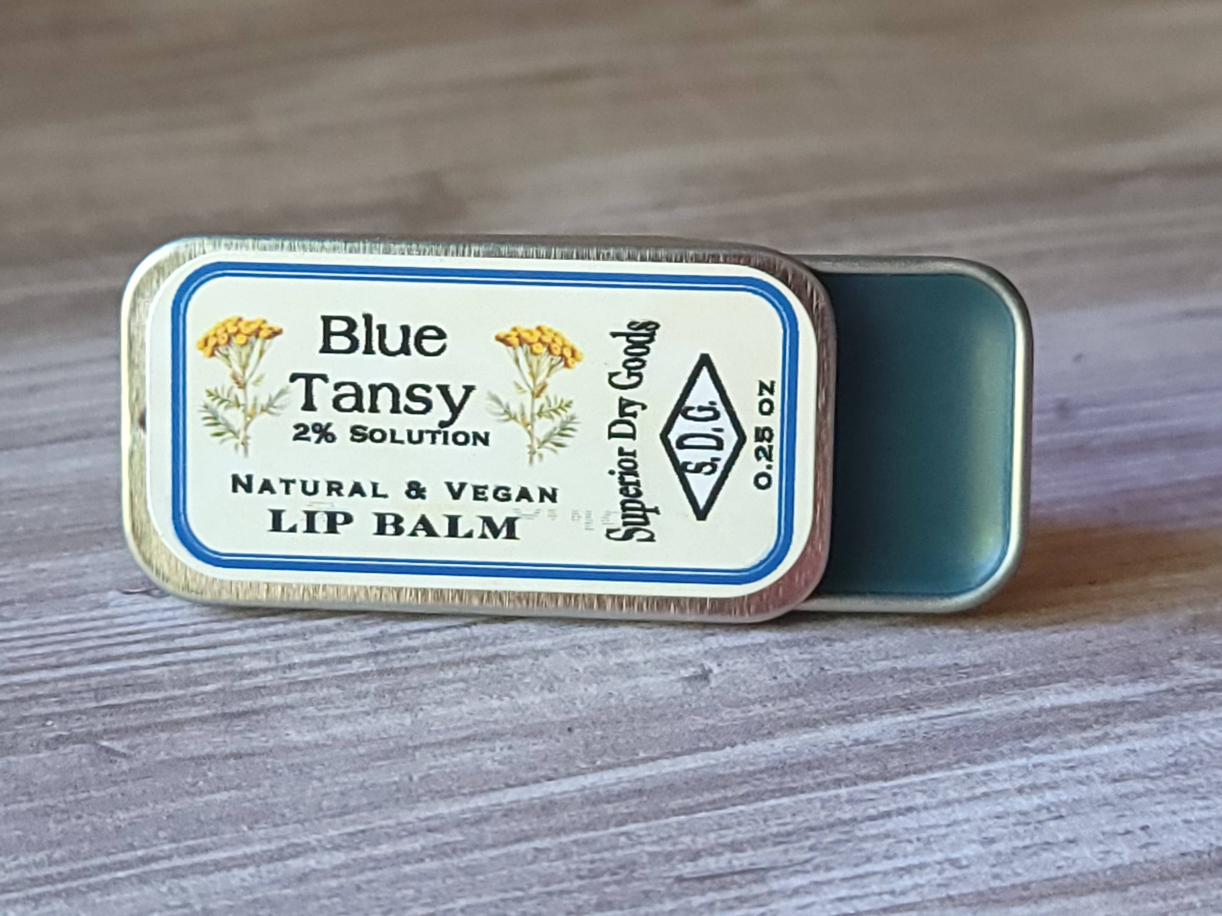 Superior Dry Goods - Wholesale Lip Balm - Blue Tansy Lip Balm | Slider Tin | Natural & Vegan1