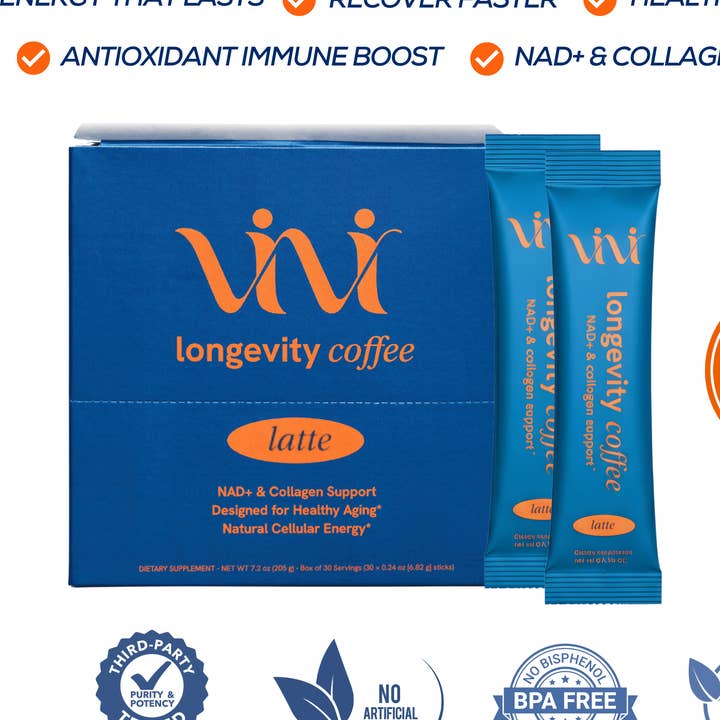Longevity Coffee: Low Sugar for wholesale by Vivi: Longevity Coffee