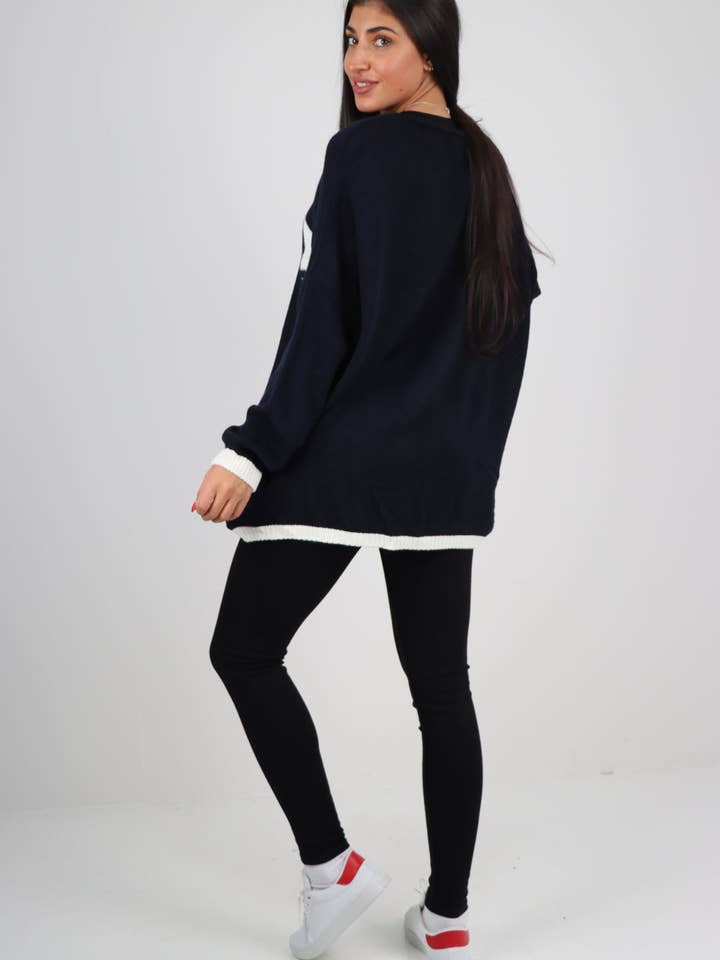 Miss Bold – wholesale Tunic sweater – Women’s – Italian Oversized Star Print Long Sleeve Jumper35