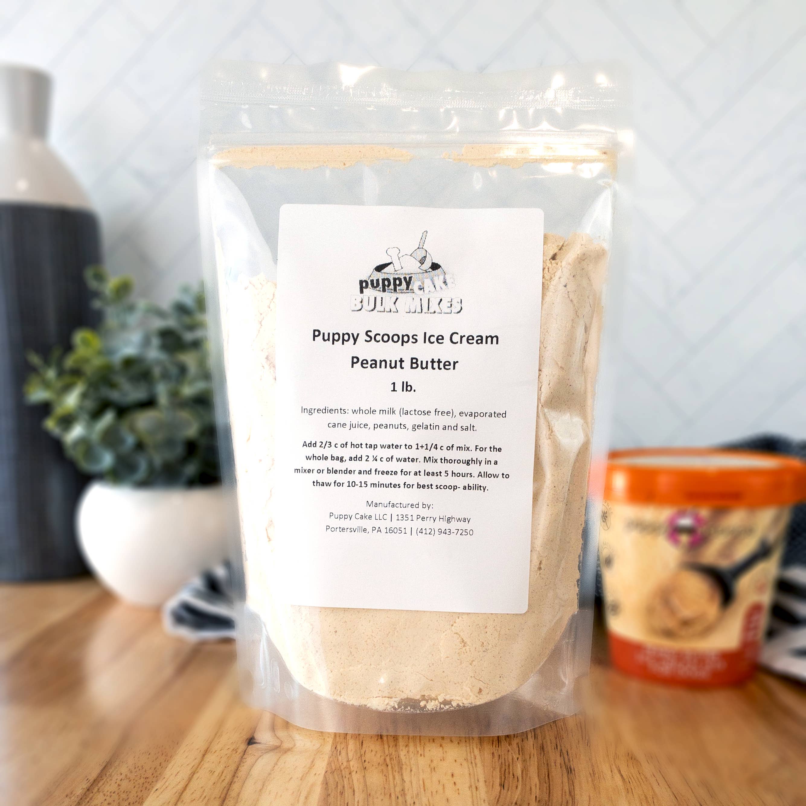 Puppy Cake LLC - Vente Friandises – chien - Mélange de crème glacée en vrac pour chiots — sac de 1 lb6