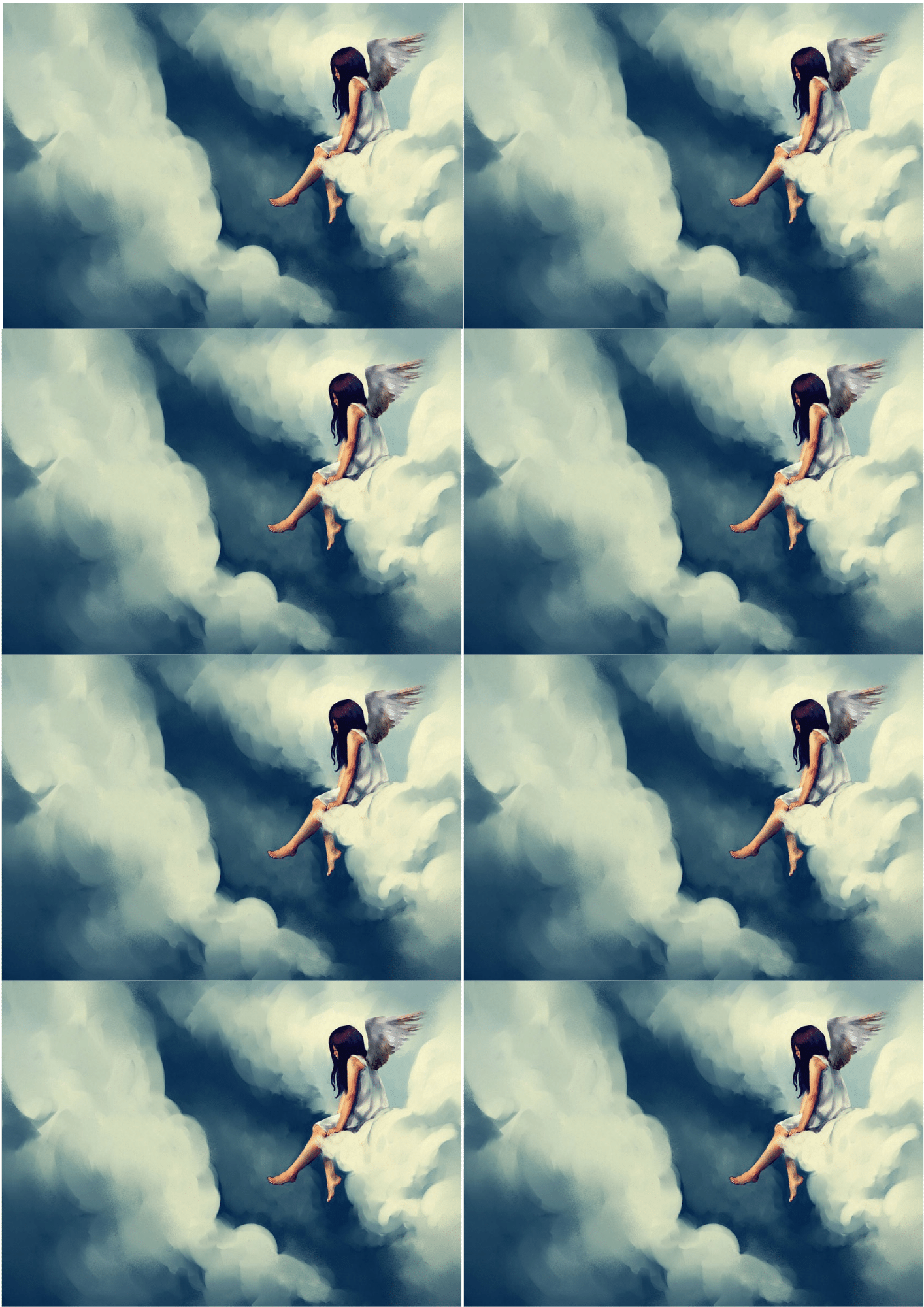 Mint by Michelle - Wholesale Craft Supplies - Workshop Pack - Angel- Mint Decoupage Paper1