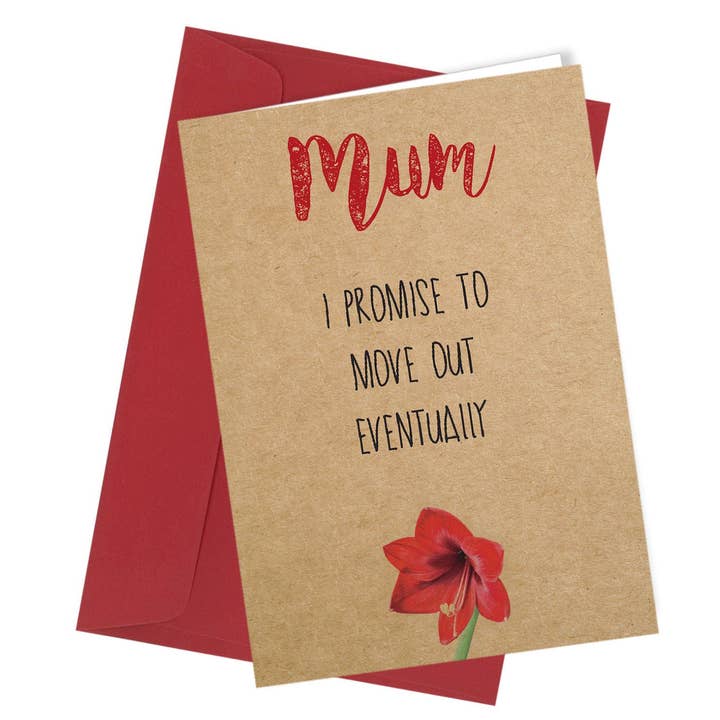 Close to the Bone Greeting Cards and Gifts – wholesale Mother’s Day card – #S137 Move Out