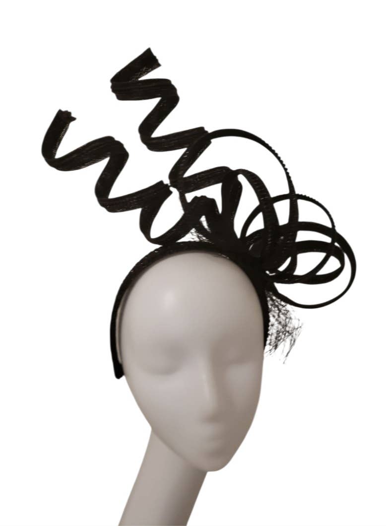 Rehoboth Hats - Wholesale Fascinator Hat - Women's - The Derby Charm Twist Sinamay fascinator2