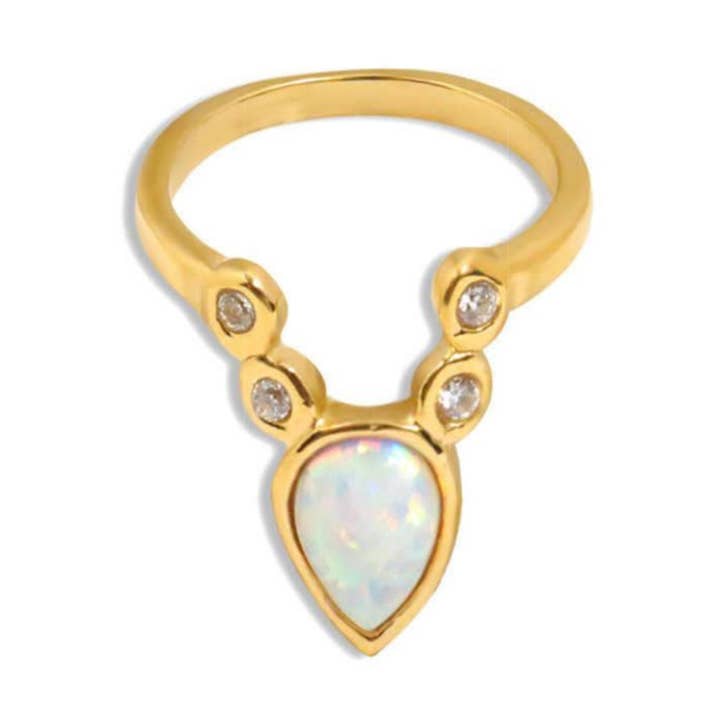 Queen Frostine Opal Stacking Ring for wholesale by Kismet Showroom