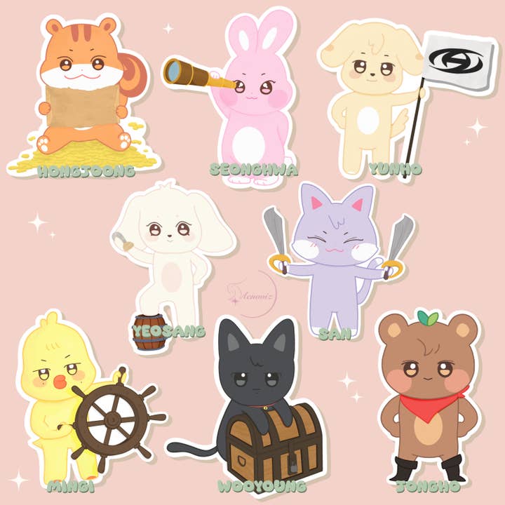 aniteez pirat mini klistermærker for engroshandel hos aenoviz