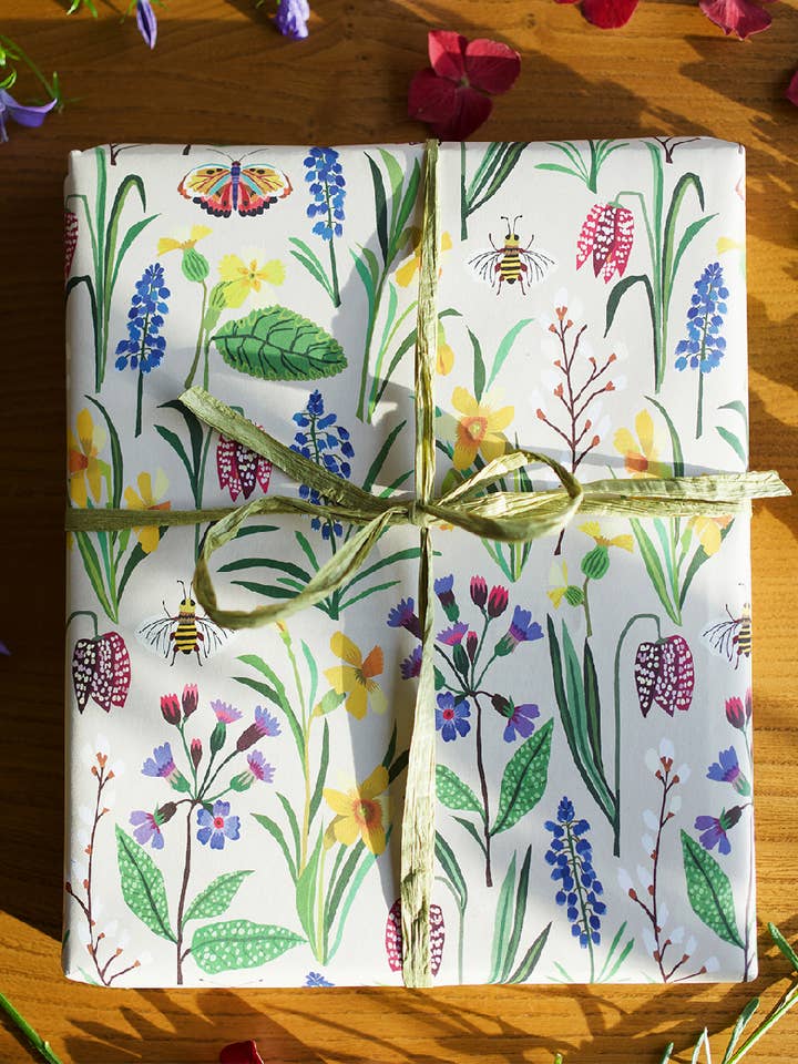 Spring Gift Wrap for wholesale by Brie Harrison Ltd
