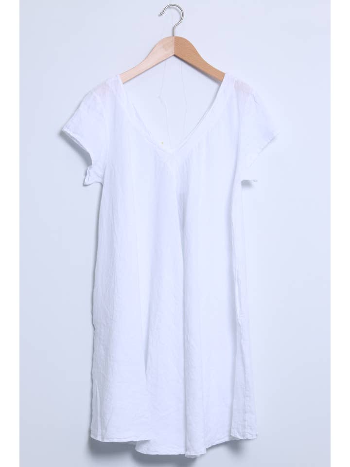 Shyloh – Engroshandel Kjole - Dame – Flydende linned kjole med lommer 1495218