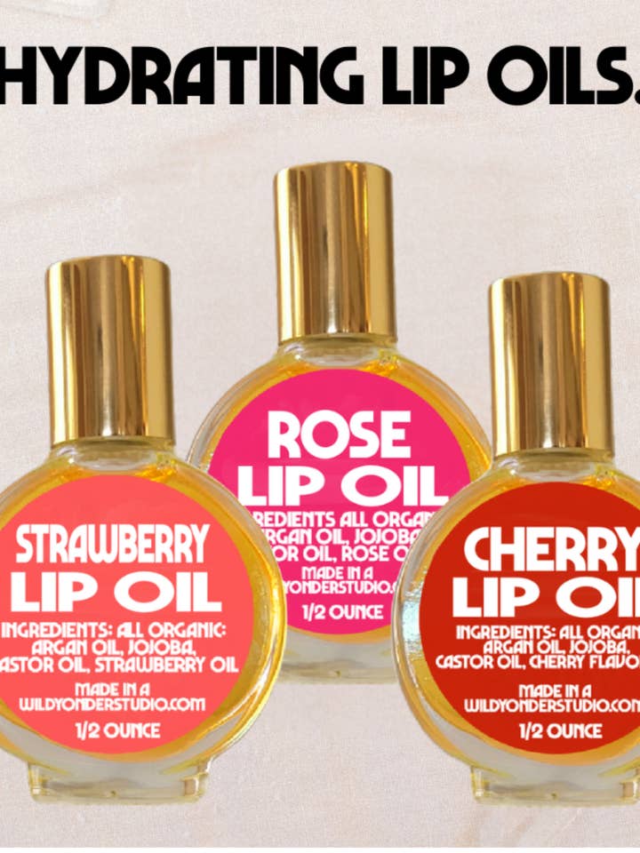 Huile à Lèvres Hydratante Brillante pour la vente par Wild Yonder Studio