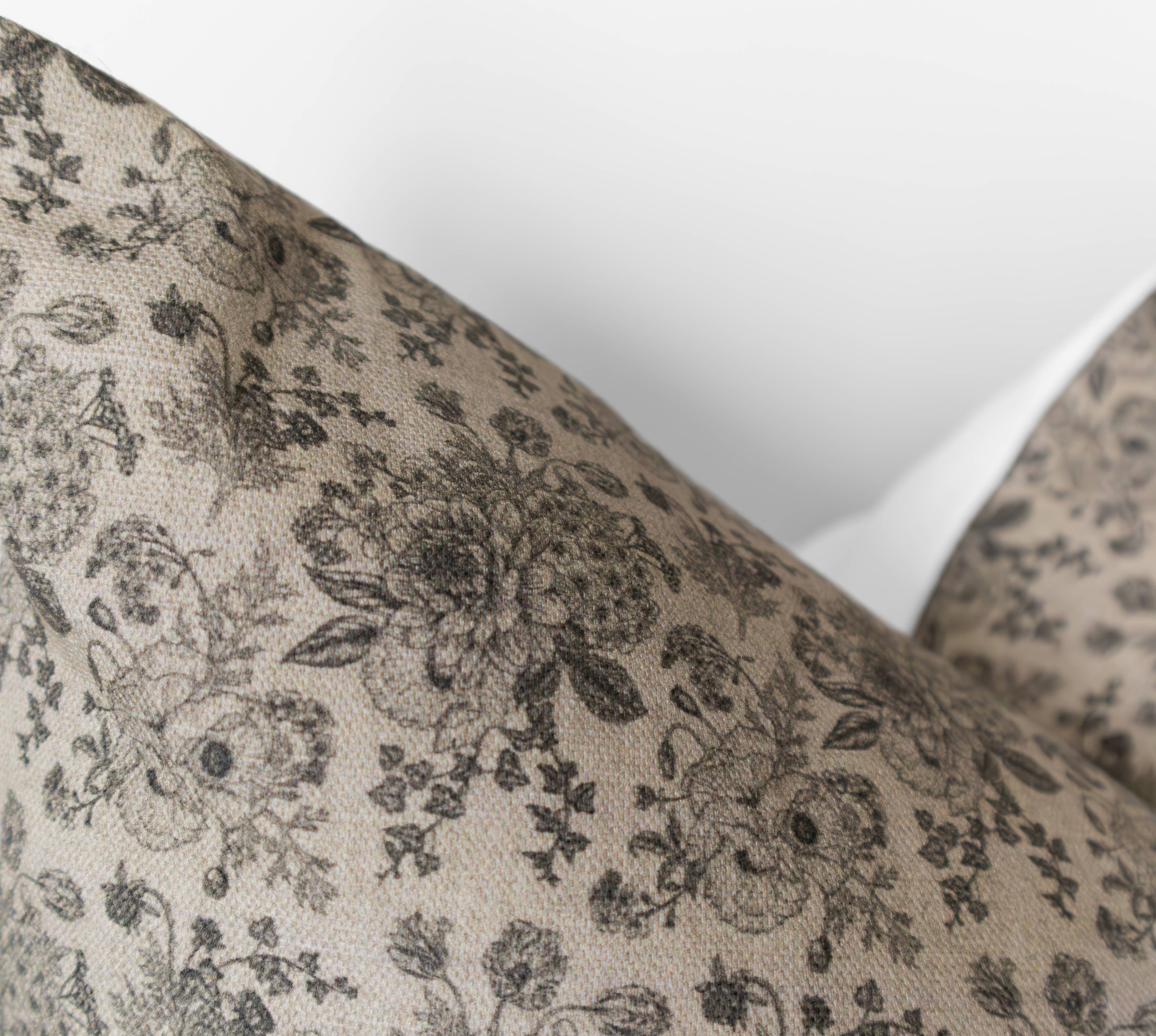 Hyggely - Wholesale Throw Pillow Cover - Elizabeth Pillow Cover | Neutral Floral Pillow Cover1