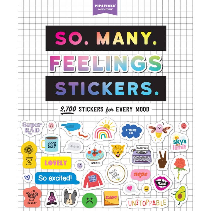 So. Many. Feelings Stickers. for wholesale by Hachette Book Group