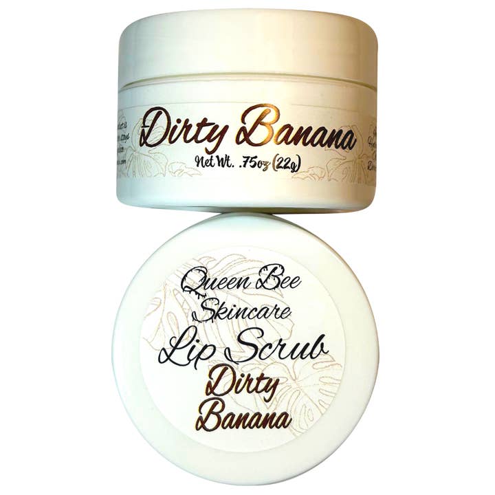 Dirty Banana Lip Scrub .75oz voor wholesale door Queen Bee Skincare, LLC