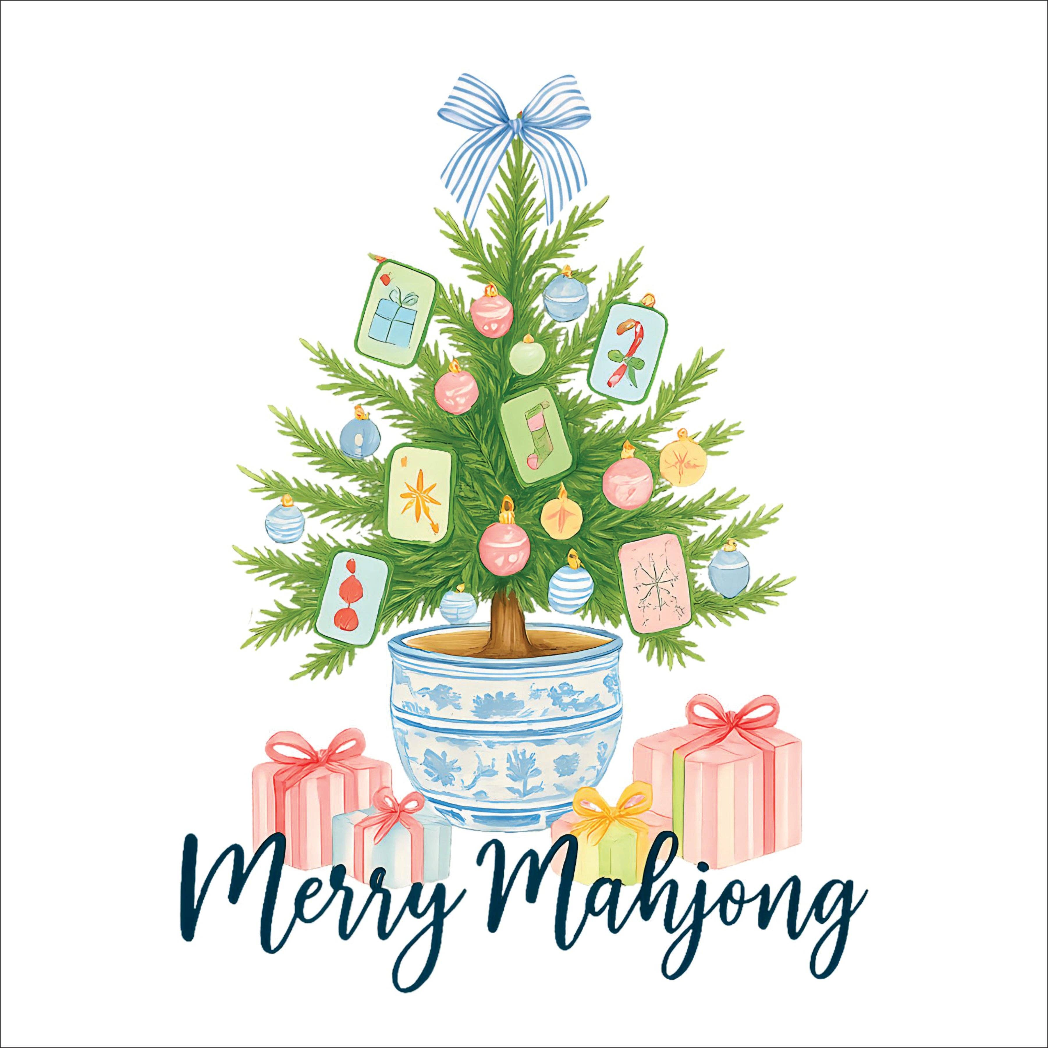 Thomas and Lee Company - Wholesale Decorative Tray - Merry Mahjong Acrylic Tray – Holiday Chinoiserie Collection4