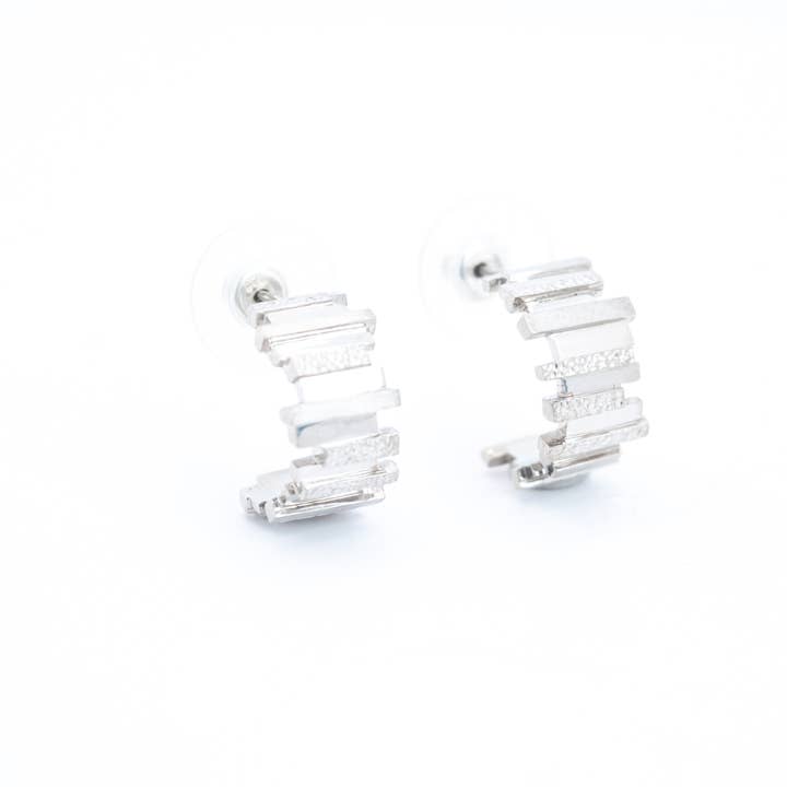 Kleine Creolen New York aus Silber für den Großhandel von Naya Jewelry