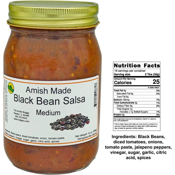 Arndt's Fudgery LLC - Wholesale Salsa - Amish Fresh Made Salsa 16 oz. Jar15
