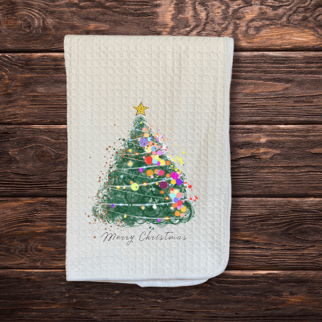 Xmas Decor Gifts Under 10 Christmas Towel Farmhouse Decor Realtor Closing Gift Merry Christmas Y'all Towel Kitchen Tea Towel