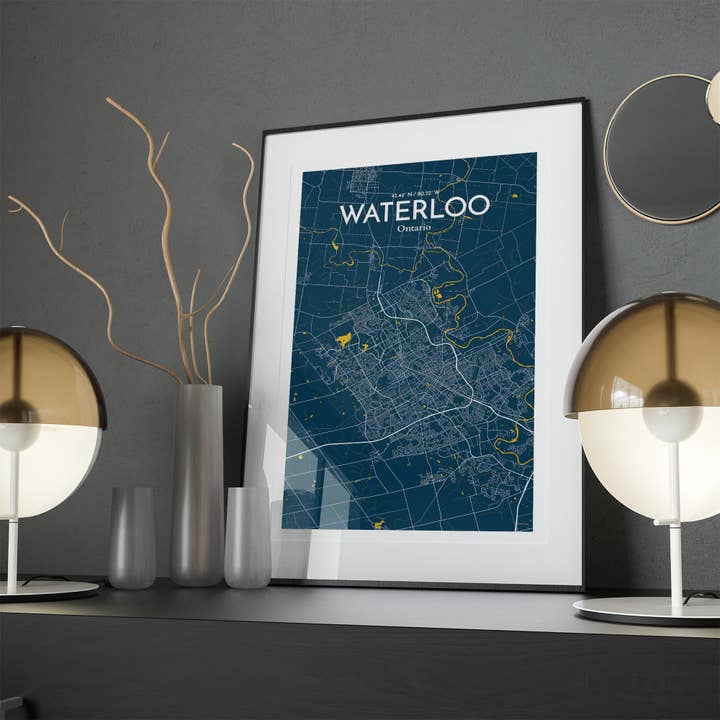 OurPoster.com - Wholesale Poster - Waterloo City Map Poster218