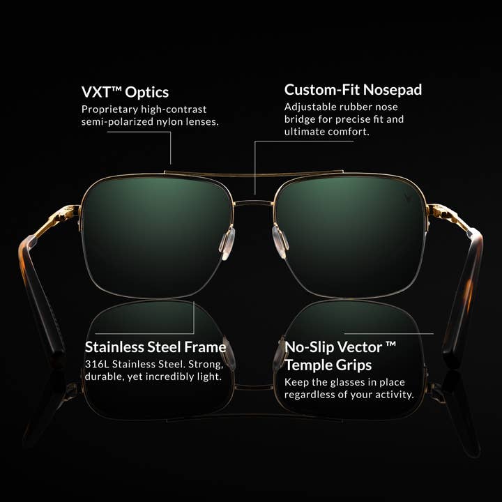 Vincero - Wholesale Sunglasses - Unisex - The Marshall - Gold3