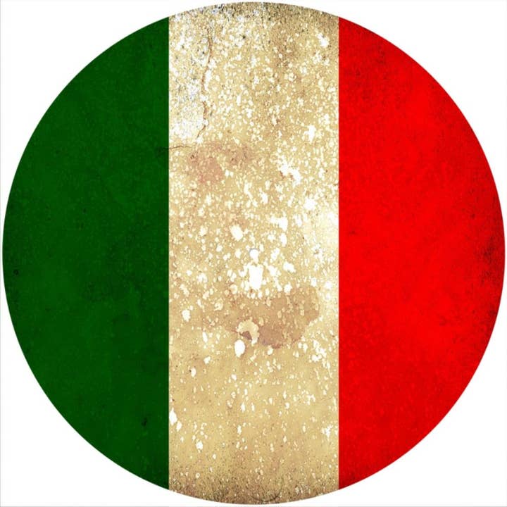 Slipmat 12"/ 7" for Record Players - Flag Italy 1 for wholesale by Phatmatz