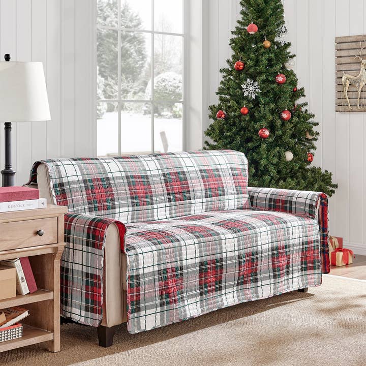 Levtex Home - Wholesale Chair/Sofa Slipcover - Spencer Plaid Sofa/Furniture Cover