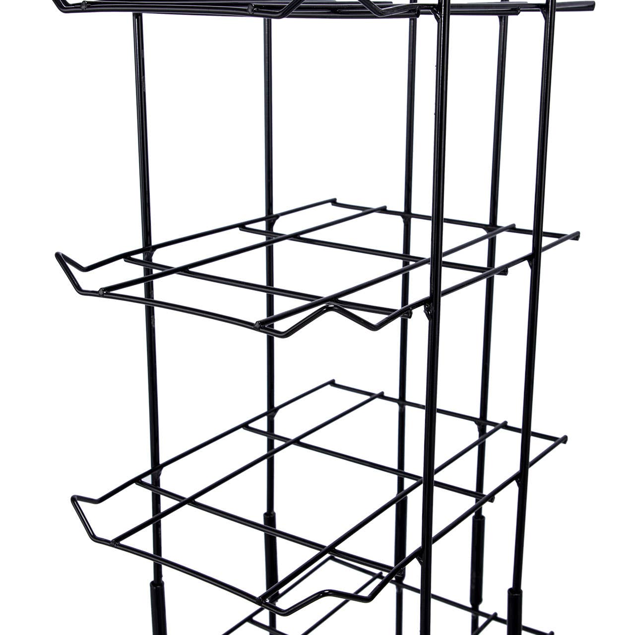 Store Supply Warehouse - Wholesale Retailer Display - Accessories - Floor Standing Cap Rack - 78"H x 10"W x 15-½"D5