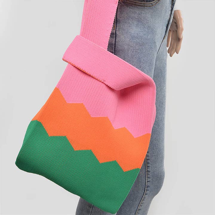 Multicolor Multi Color Poly Woven Bag for wholesale on Faire