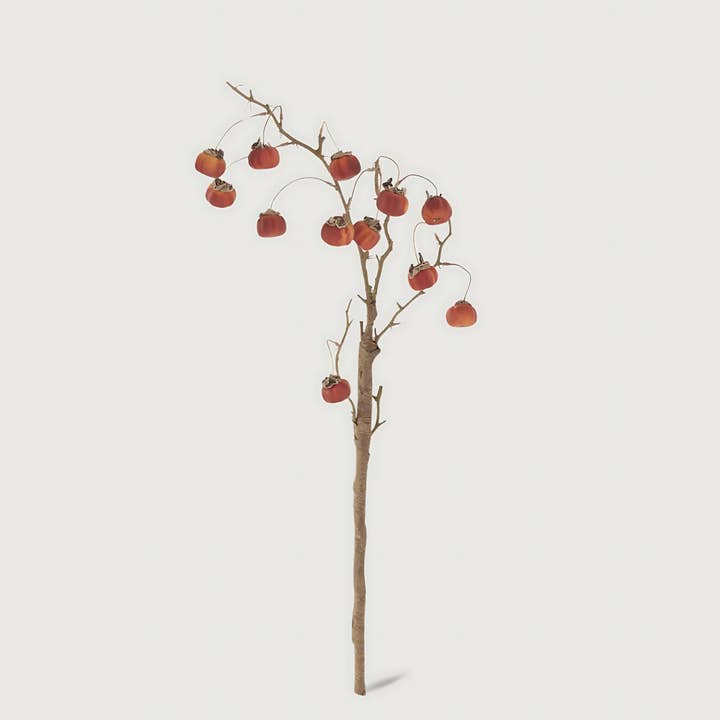 Afloral - Wholesale Artificial Flowers - Artificial Fall Branch with Orange Mini Pumpkins - 32"0