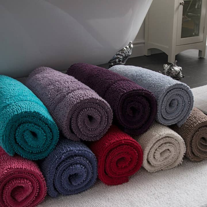 Allure Bath Fashions - Wholesale Bath Mat - Elegance Reversible Bath Mat - Heavyweight 100% Cotton