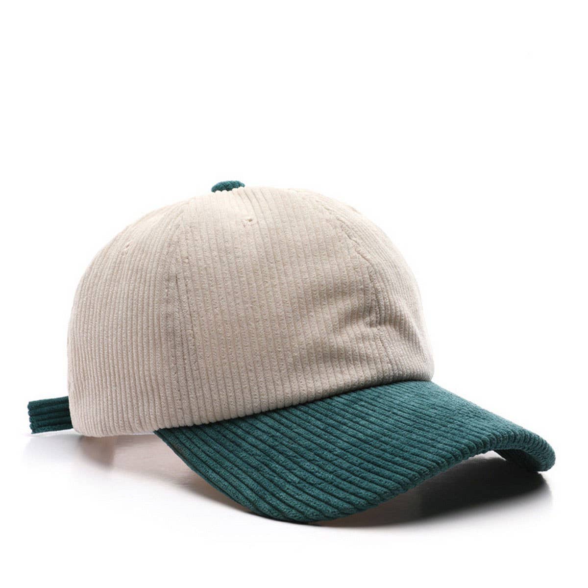 ACCITY - Wholesale Baseball Cap - Unisex - SOLID COLOR PLAIN CORDUROY COLORBLOCKED CAP_CWAH28095