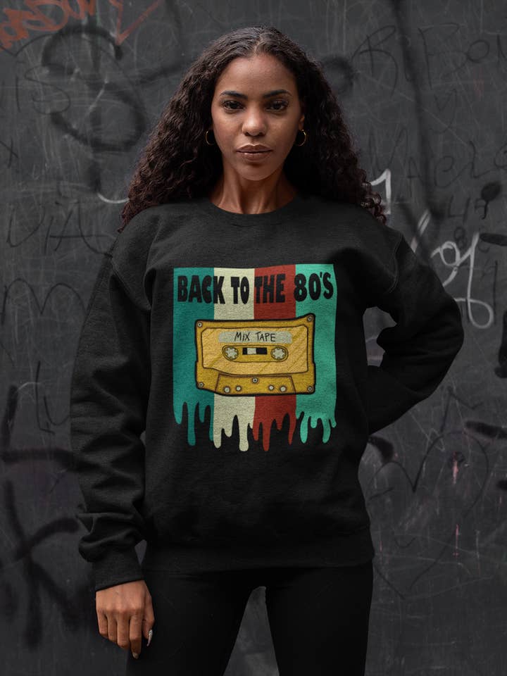 Back to 80s mönstrad tröja för kvinnor för wholesale av IALD