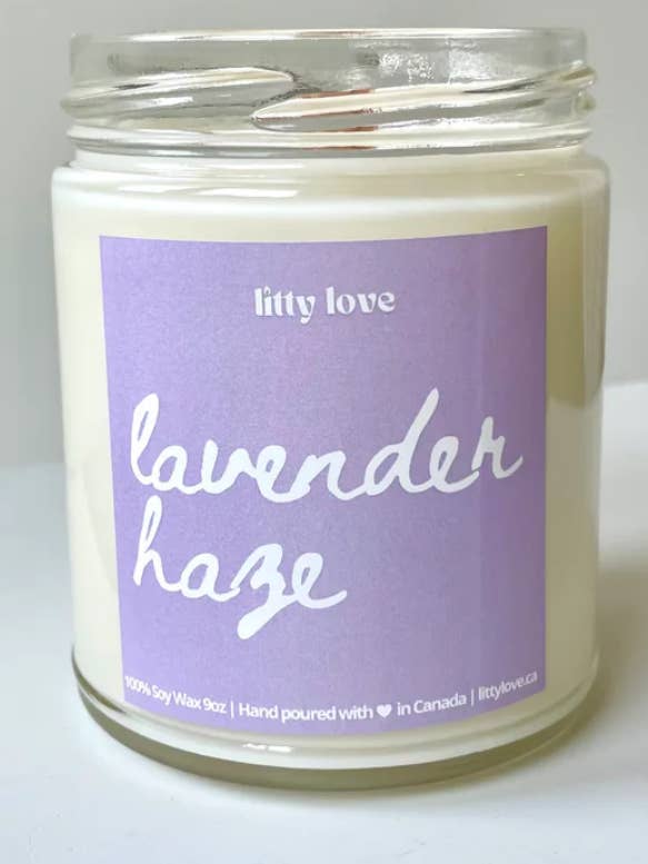 Lavender Haze - 9oz candle for wholesale by litty love
