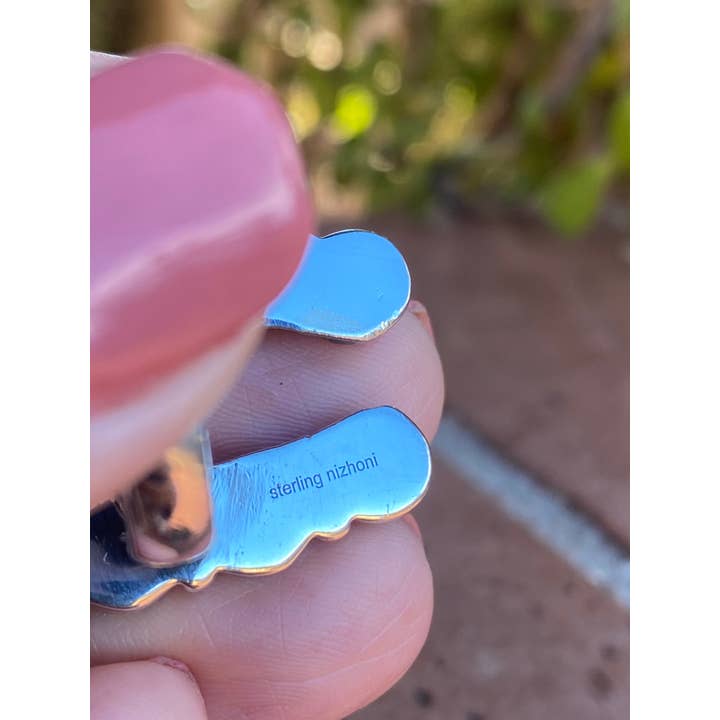 Nizhonitradersllc - Wholesale Cocktail/statement ring - Handmade Horseshoe Sterling Silver & Natural Royston Turquoise Cluster Ring8