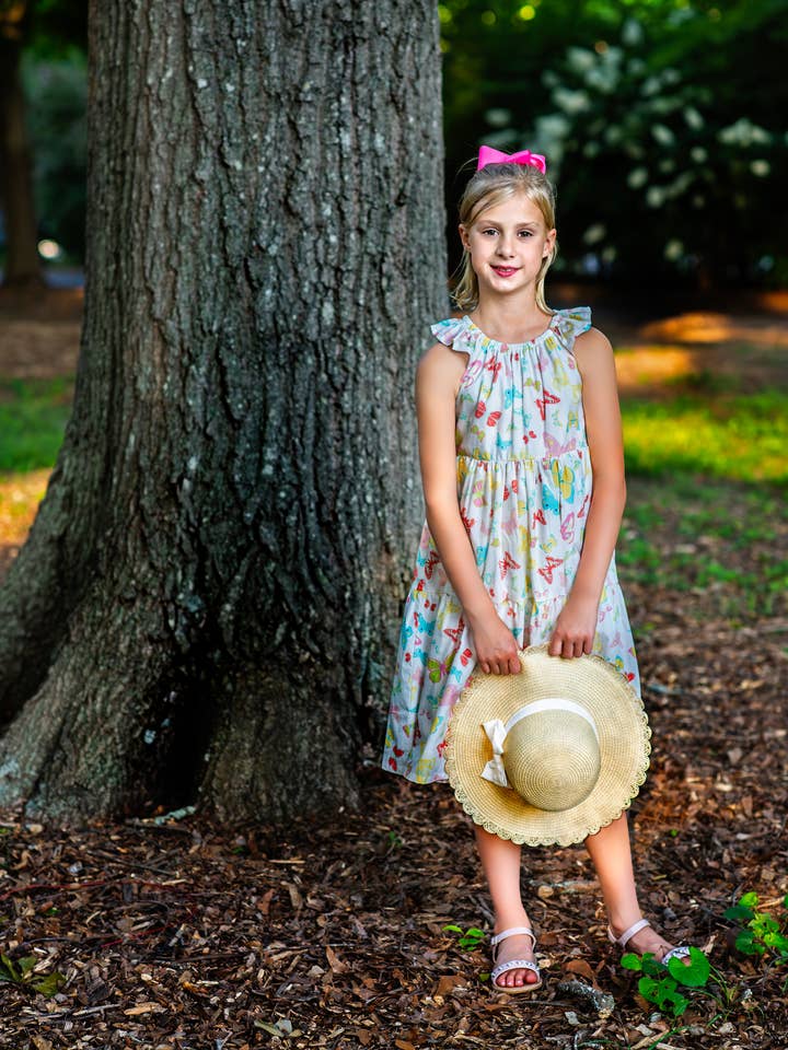 Minna - Wholesale Dress - Kids - Tiered Twirl Dress - Butterfly Ballet Petal Pastels23