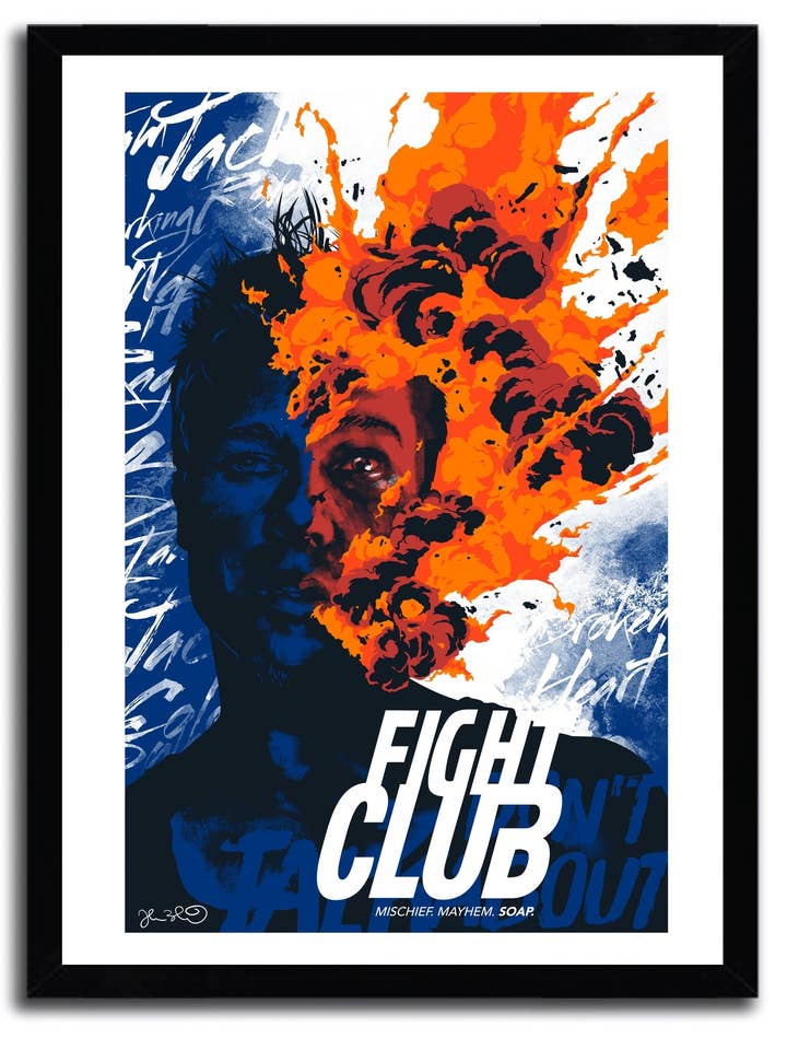 Fight club poster by JOSHUA BUDICH for wholesale by K.Olin Tribu