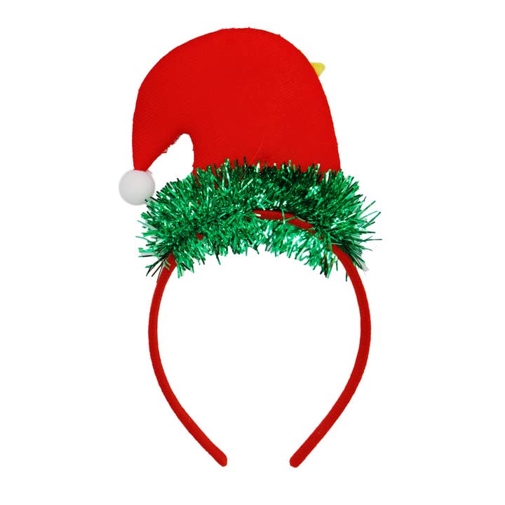 Cap Zone - Wholesale Fashion headband – women's - Christmas Jingle Bell Santa Hat Tree Hairband3