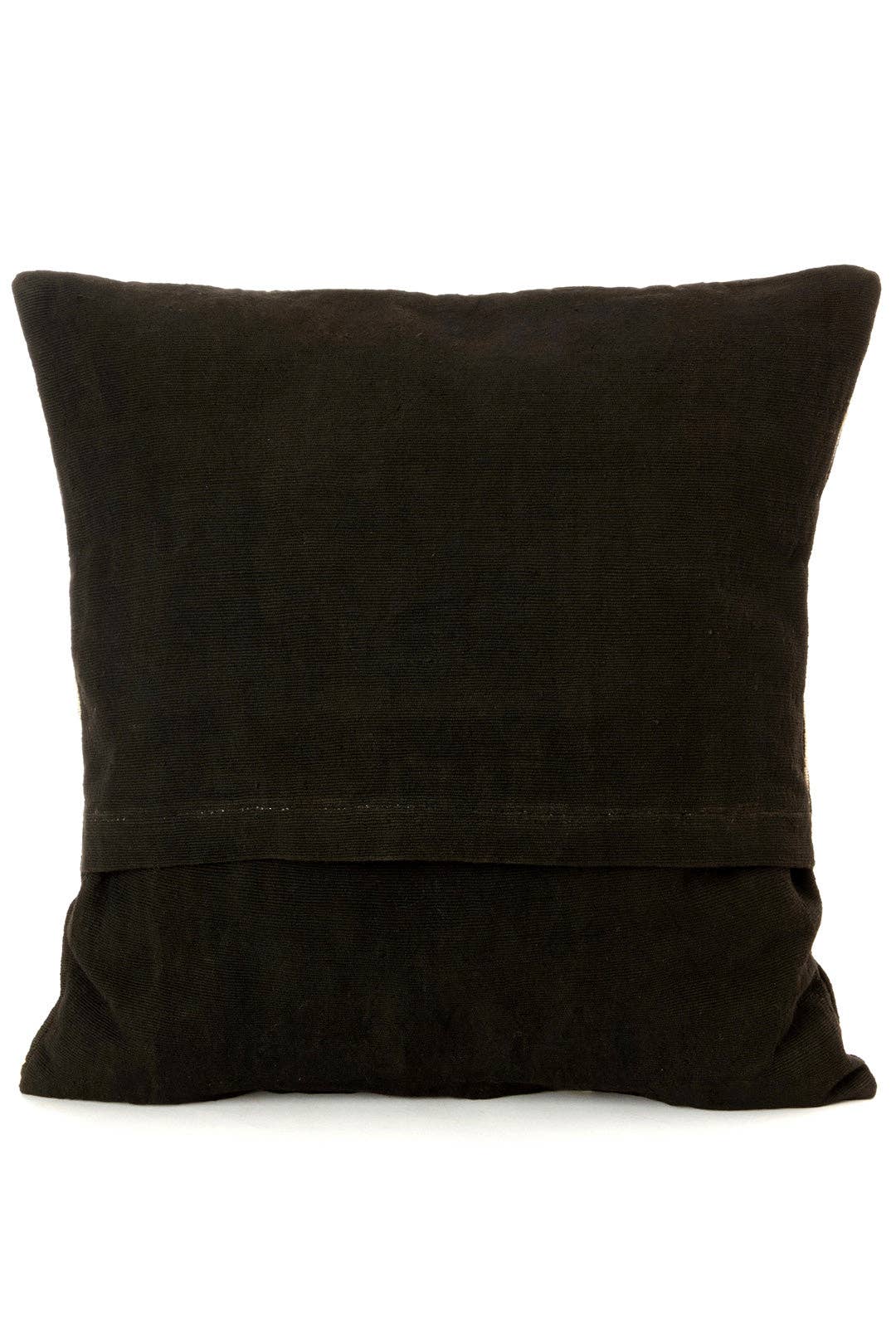 Swahili | AFRICAN MODERN - Wholesale Throw Pillow Cover - Black Segou Squares Organic Cotton Pillow Cover4
