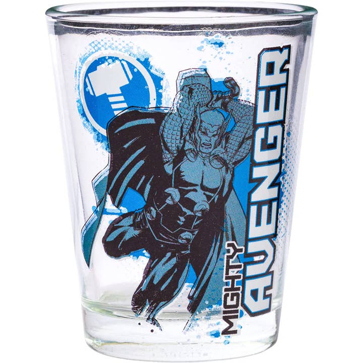 Silver Buffalo - Wholesale Drinking Glass/Cup - Marvel Avengers 4pc Mini Glass Set