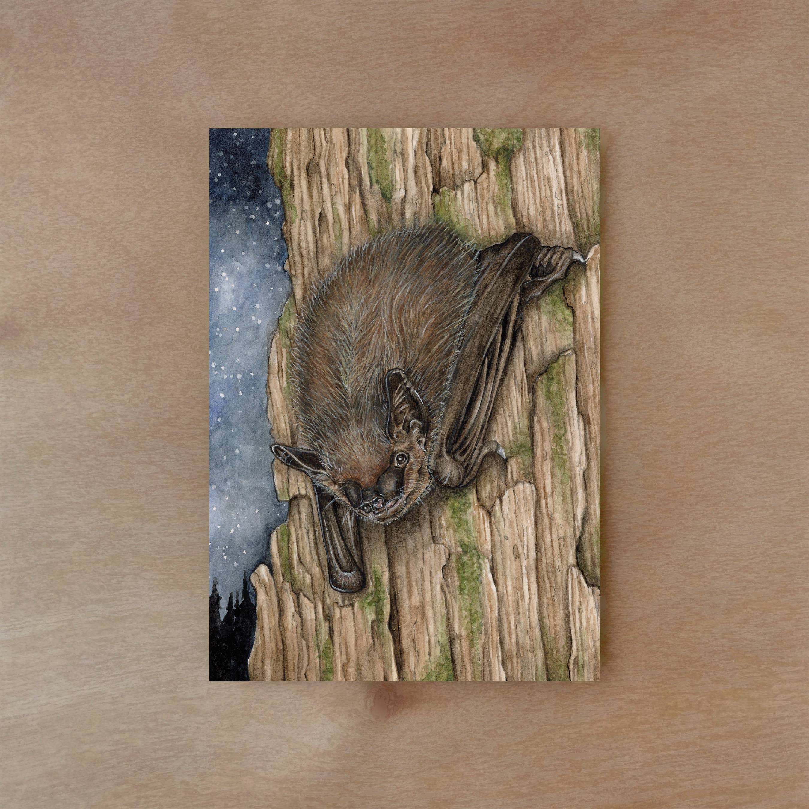 Rachael Bee Artwork - Wholesale Everyday Greeting Card - Bat Greeting Card1