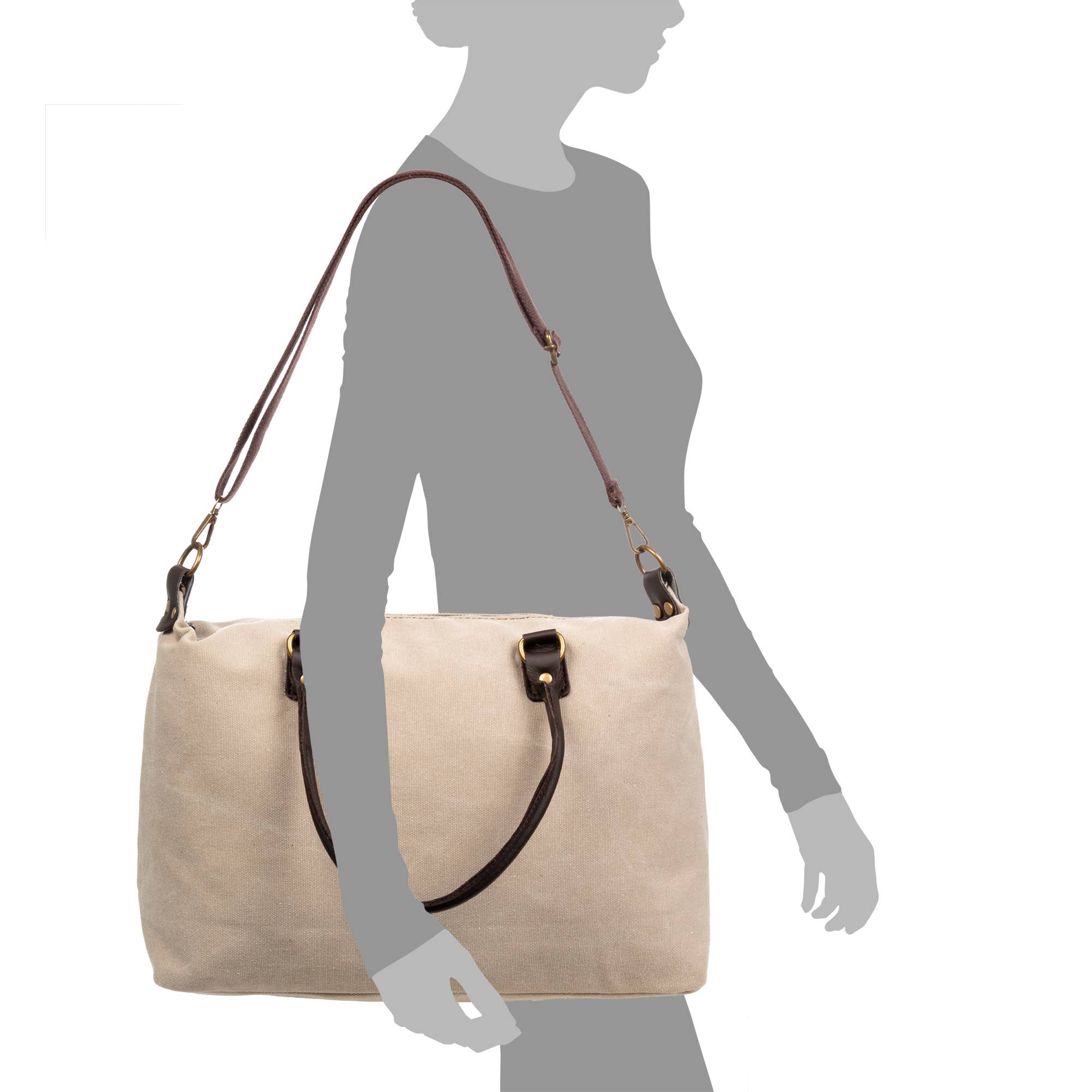 FIRENZE ARTEGIANI - Wholesale Shoulder Bag - Women's - Women's shoulder bag. Premium canvas, with handles.13